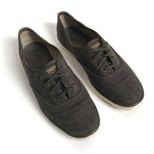 Keds Dark Green Champion Wool Sneakers Size 7